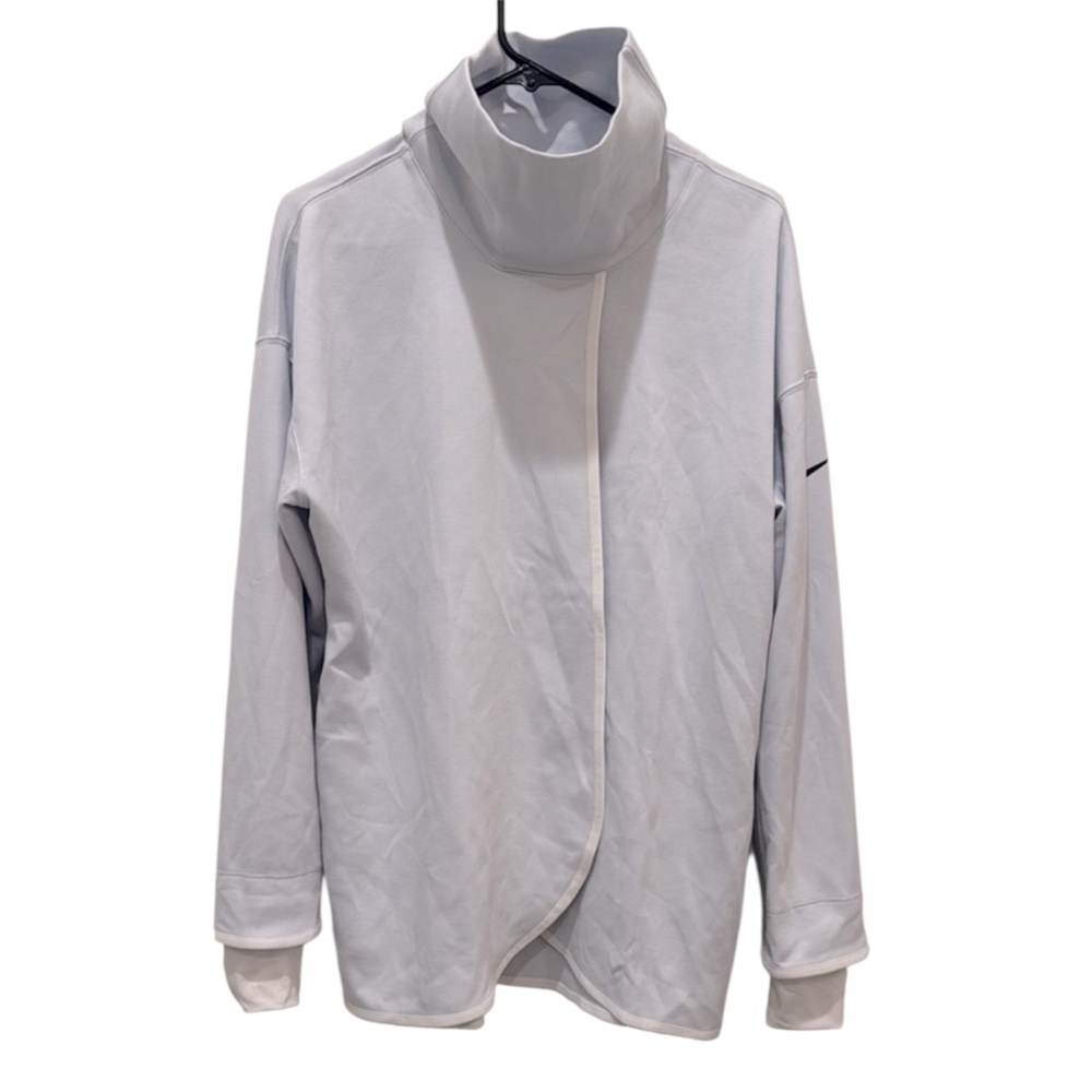 Nike Women’s Medium Boxy Long Sleeve Cozy Athletic Turtleneck Wrap Sweatshirt